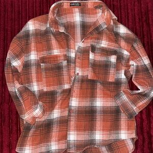 Men's Red Plaid Shirt